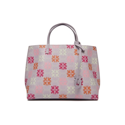 Pinko Torebka Carrie Shopper Classic PE 24 PLTT 102833 A1EM Fioletowy ze sklepu MODIVO w kategorii Kuferki - zdjęcie 184879683