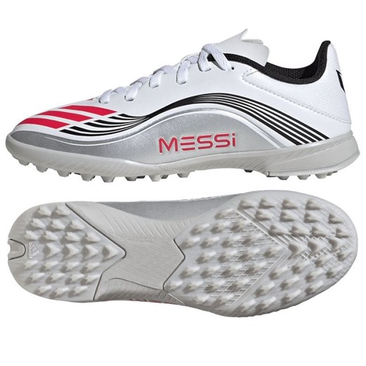 Buty piłkarskie adidas F50 Messi League JP7456 białe 37 1/3 ButyModne.pl