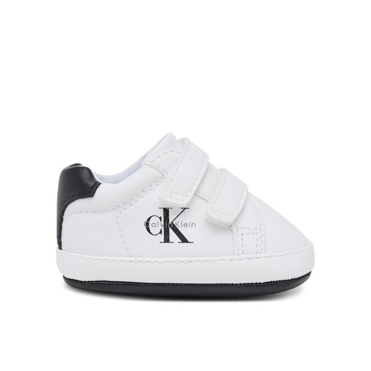 Calvin Klein Sneakersy Low Cut Velcro Sneaker V0B9-83145-1582 Biały ze sklepu MODIVO w kategorii Buty sportowe dziecięce - zdjęcie 184881244