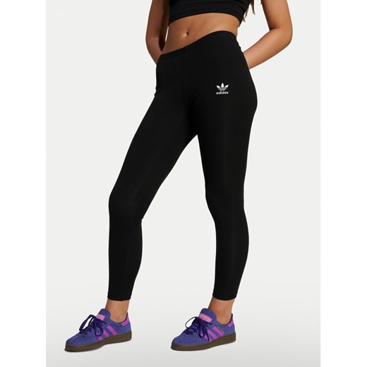 adidas Legginsy JC8424 Czarny Slim Fit ze sklepu MODIVO w kategorii Spodnie dziewczęce - zdjęcie 184881270