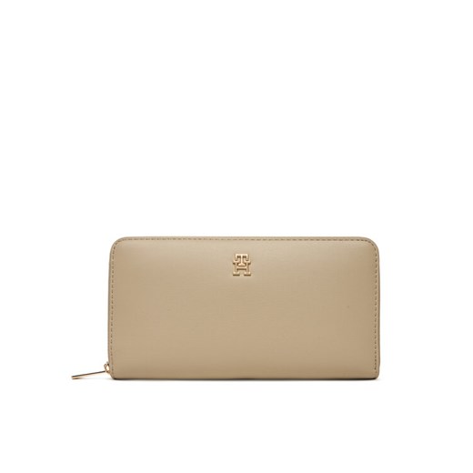 Tommy Hilfiger Duży Portfel Damski Th Icon Lrg Za AW0AW17744 Beżowy ze sklepu MODIVO w kategorii Portfele damskie - zdjęcie 184881283