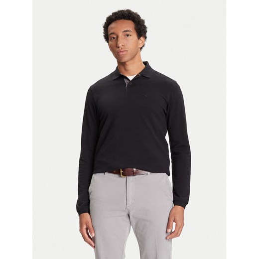 Barbour Polo Tartan MML0705BK31 Czarny Regular Fit ze sklepu MODIVO w kategorii T-shirty męskie - zdjęcie 184881293