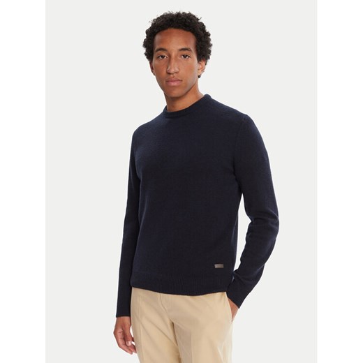 Barbour Sweter Patch Crew MKN0584NY91 Granatowy Regular Fit ze sklepu MODIVO w kategorii Swetry męskie - zdjęcie 184881320