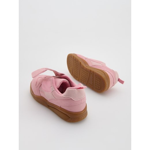Reserved - Sneakersy z łączonych materiałów - różowy Reserved 30 Reserved