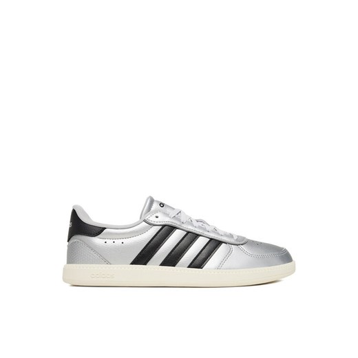 adidas Sneakersy BREAKNET SLEEK JQ8263 Srebrny ze sklepu MODIVO w kategorii Buty sportowe damskie - zdjęcie 184884384