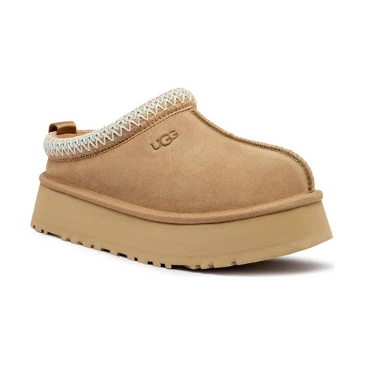 UGG Skórzane mule W TAZZ II | z dodatkiem wełny ze sklepu Gomez Fashion Store w kategorii Klapki damskie - zdjęcie 184885273