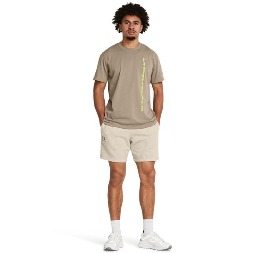 Męskie spodenki dresowe Under Armour UA Icon Fleece Short - beżowe Under Armour XXL Sportstylestory.com promocja