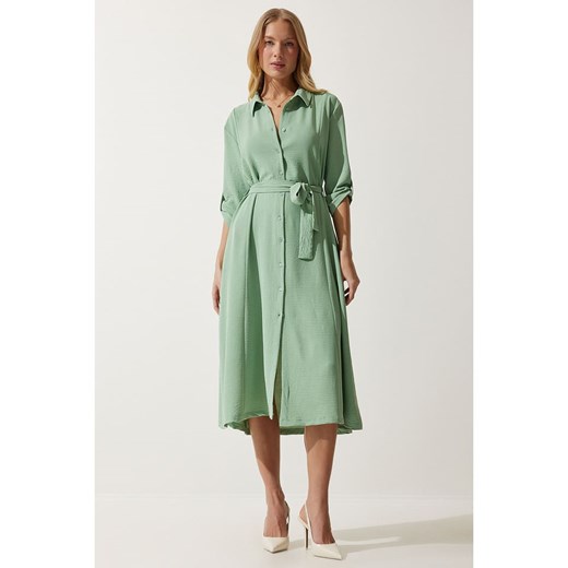 Happiness Istanbul Sukienka w kolorze zielonym Happiness Istanbul 40 wyprzedaż Limango Polska