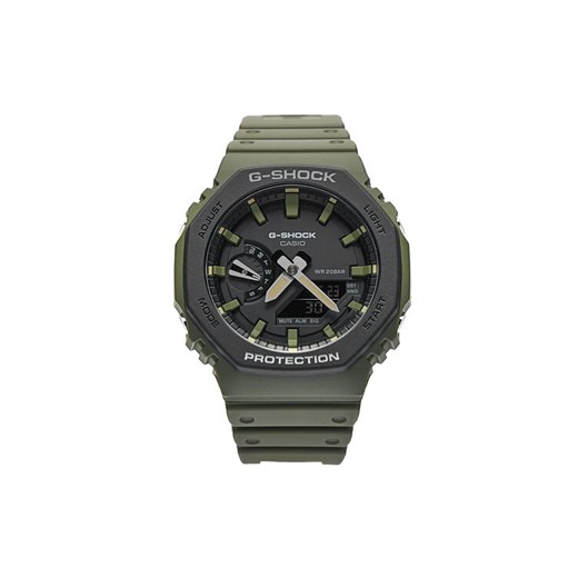 G-Shock Zegarek GA-2110SU-3AER Zielony ze sklepu MODIVO w kategorii Zegarki - zdjęcie 184887302