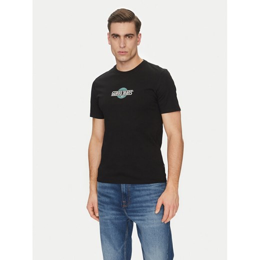 Guess Jeans T-Shirt M5GI23 K8HM0 Czarny Slim Fit ze sklepu MODIVO w kategorii T-shirty męskie - zdjęcie 184887311