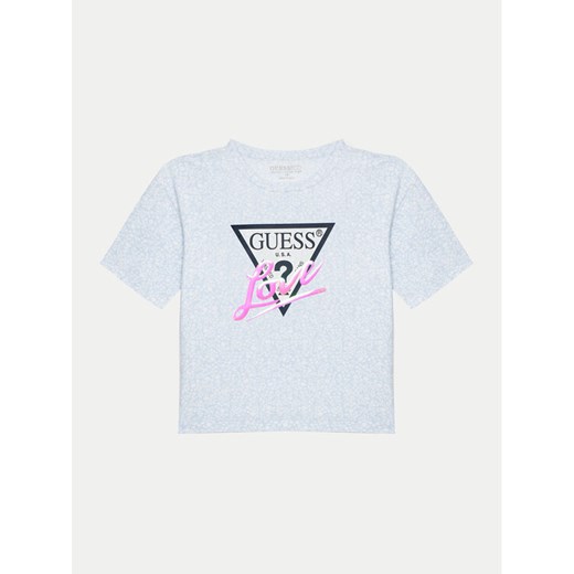 Guess T-Shirt J5GI10 K6YW4 Niebieski Regular Fit ze sklepu MODIVO w kategorii Bluzki dziewczęce - zdjęcie 184887312