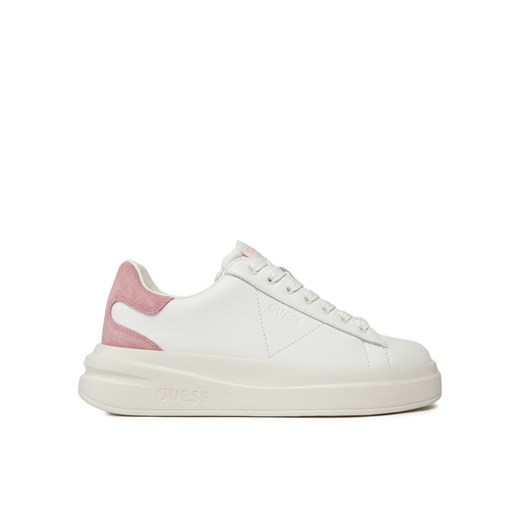 Guess Sneakersy Elbina FLJELB LEA12 Biały ze sklepu MODIVO w kategorii Buty sportowe damskie - zdjęcie 184888584