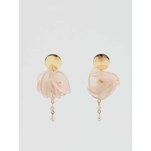 Reserved - Kolczyki z zawieszkami - kremowy ze sklepu Reserved w kategorii Kolczyki - zdjęcie 184889194