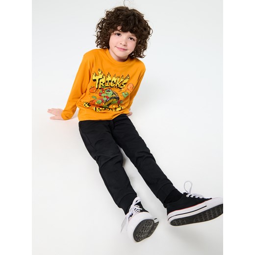 Sinsay - Koszulka z długimi rękawami Teenage Mutant Ninja Turtles - pomarańczowy Sinsay 134 (8-9 l) Sinsay