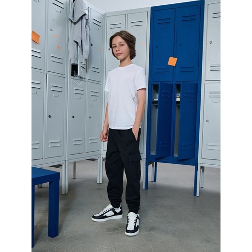 Sinsay - Spodnie loose - czarny Sinsay 164 (13-14 l) Sinsay