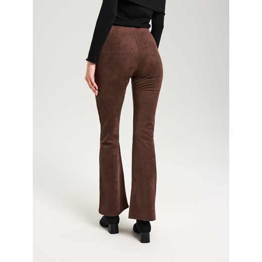 Sinsay - Spodnie flare - brązowy Sinsay XS Sinsay