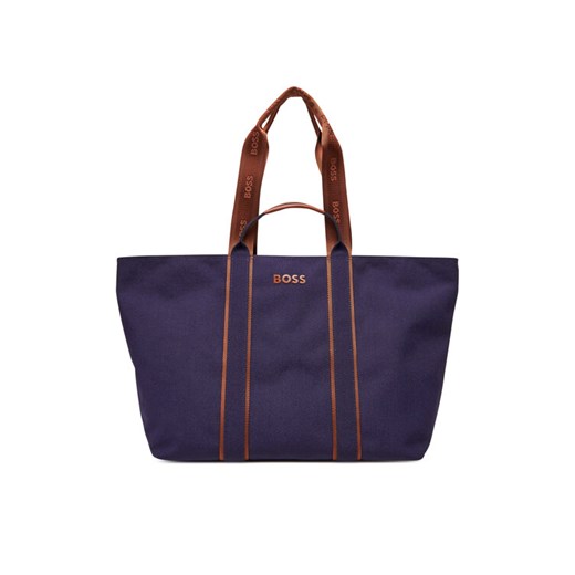 BOSS Torebka Palmah Tote 50546461 Granatowy ze sklepu MODIVO w kategorii Torby Shopper bag - zdjęcie 184890610