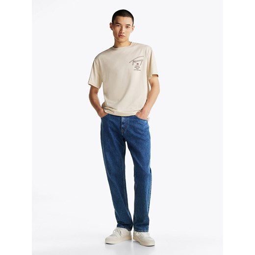 TOMMY JEANS Koszulka w kolorze beżowym ze sklepu Limango Polska w kategorii T-shirty męskie - zdjęcie 184892331
