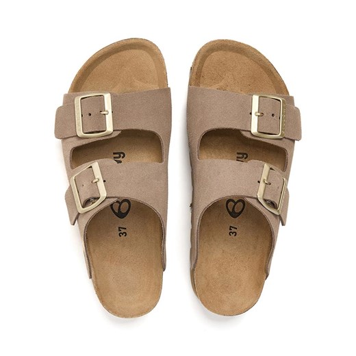 billowy Skórzane klapki w kolorze beżowym Billowy 42 okazja Limango Polska