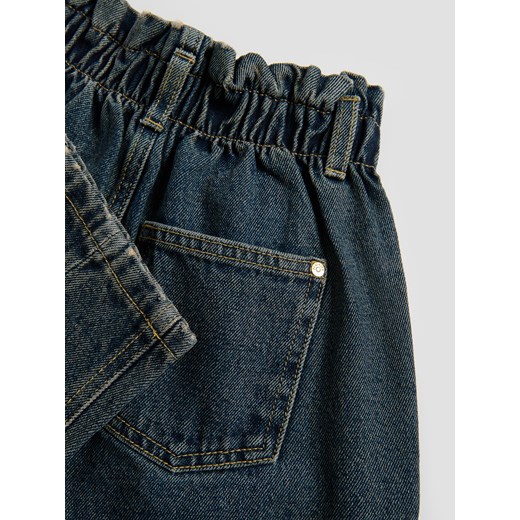 Reserved - Jeansy paperbag - granatowy Reserved 158 (12 lat) Reserved