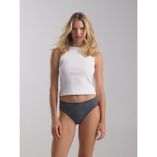 Reserved - Bawełniane majtki typu bikini 3 pack - czarny Reserved XXL Reserved