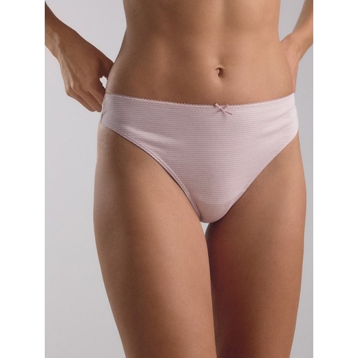 Reserved - Majtki typu stringi 3 pack - złamana biel ze sklepu Reserved w kategorii Majtki damskie - zdjęcie 184893471