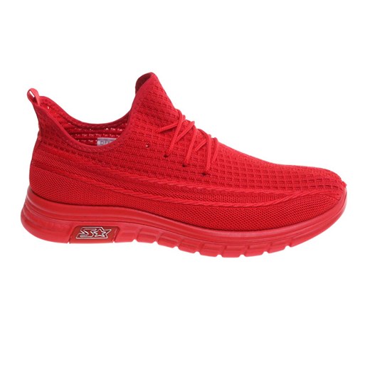 Wsuwane męskie czerwone buty sportowe /A3-1 18001 GF387/ ze sklepu Pantofelek24.pl w kategorii Buty sportowe męskie - zdjęcie 184893502