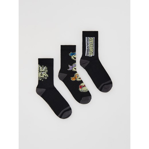 Reserved - Skarpetki Teenage Mutant Ninja Turtles 3 pack - czarny ze sklepu Reserved w kategorii Skarpetki dziecięce - zdjęcie 184894082