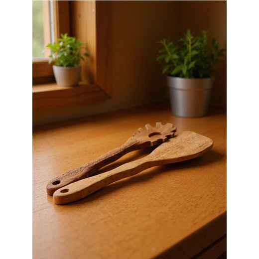 Sinsay - Łyżki kuchenne 2 pack - beżowy ze sklepu Sinsay w kategorii Akcesoria kuchenne - zdjęcie 184904280
