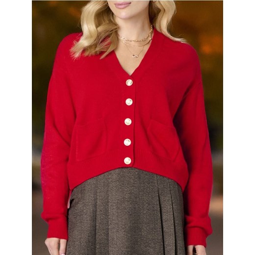 Sinsay - Sweter - czerwony ze sklepu Sinsay w kategorii Swetry damskie - zdjęcie 184904404