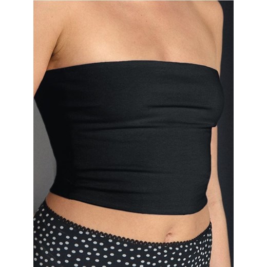 Sinsay - Top typu bandeau w stylu basic - czarny ze sklepu Sinsay w kategorii Bluzki damskie - zdjęcie 184904431