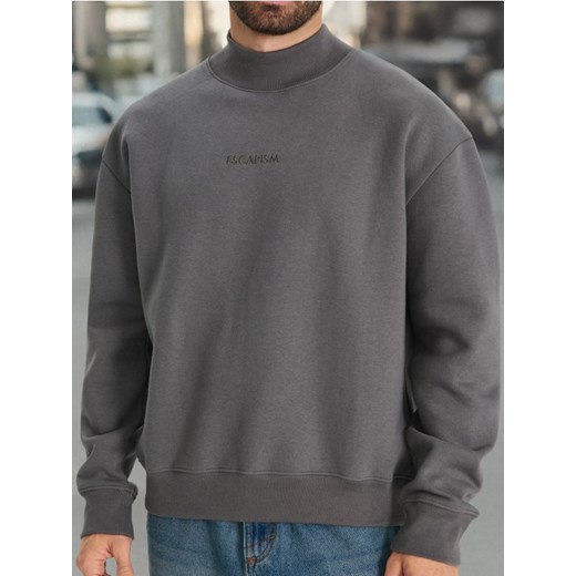 Sinsay - Bluza ze stójką - szary Sinsay XS wyprzedaż Sinsay