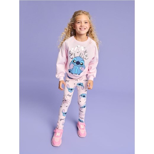 Sinsay - Legginsy Stitch - różowy ze sklepu Sinsay w kategorii Spodnie dziewczęce - zdjęcie 184904511