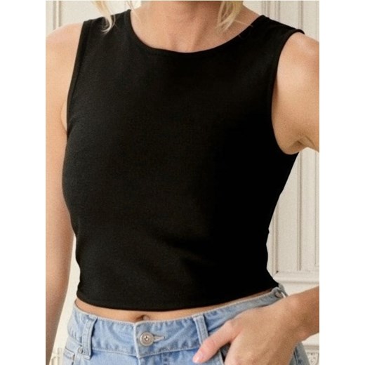 Sinsay - Crop top - czarny ze sklepu Sinsay w kategorii Bluzki damskie - zdjęcie 184904544
