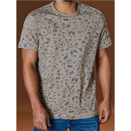 Sinsay - Koszulka z nadrukiem allover - Inny ze sklepu Sinsay w kategorii T-shirty męskie - zdjęcie 184904663