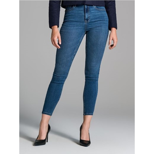 Sinsay - Jeansy skinny - granatowy ze sklepu Sinsay w kategorii Jeansy damskie - zdjęcie 184904873