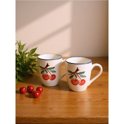 Sinsay - Kubki z owocowym motywem 2 pack - błękitny ze sklepu Sinsay w kategorii Kubki - zdjęcie 184904970