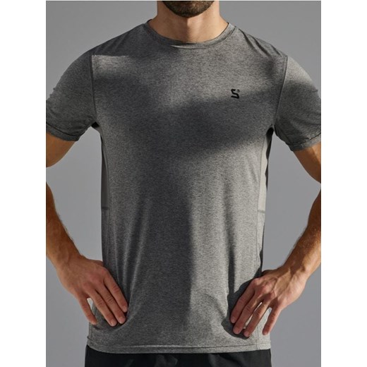 Sinsay - Koszulka SNSY PERFORMANCE - szary ze sklepu Sinsay w kategorii T-shirty męskie - zdjęcie 184905023