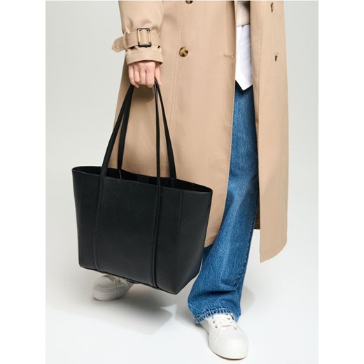 Sinsay - Torba shopper - czarny Sinsay One Size Sinsay