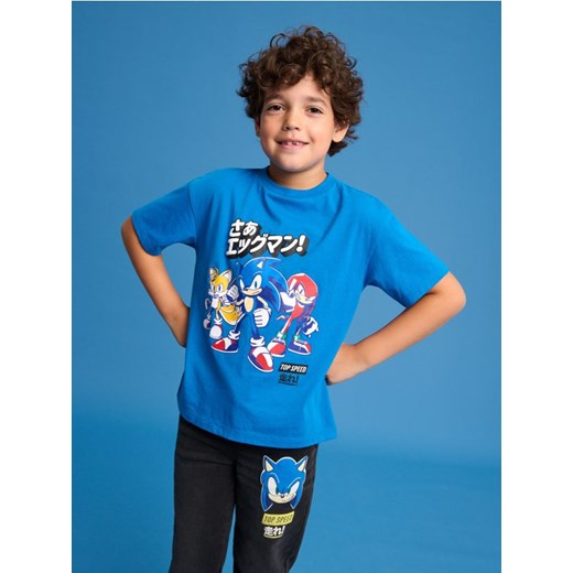 Sinsay - Koszulka Sonic the Hedgehog - niebieski ze sklepu Sinsay w kategorii T-shirty chłopięce - zdjęcie 184905471