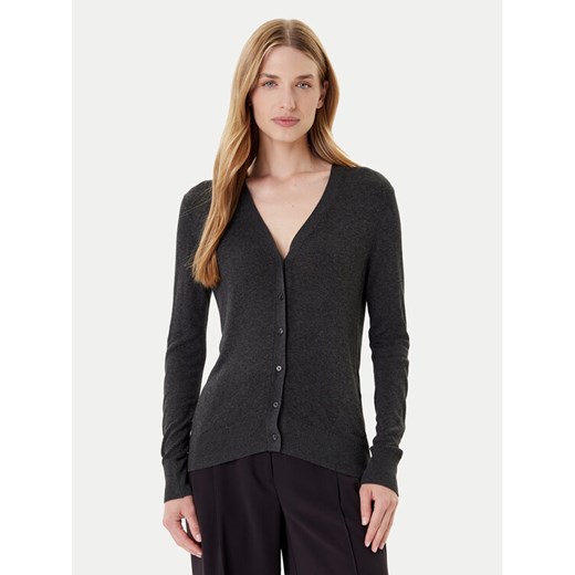 Calvin Klein Kardigan LV044C346G Szary Regular Fit ze sklepu MODIVO w kategorii Swetry damskie - zdjęcie 184905993