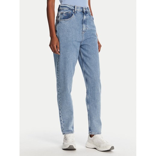 Tommy Jeans Jeansy DW0DW21392 Niebieski Mom Fit ze sklepu MODIVO w kategorii Jeansy damskie - zdjęcie 184906202
