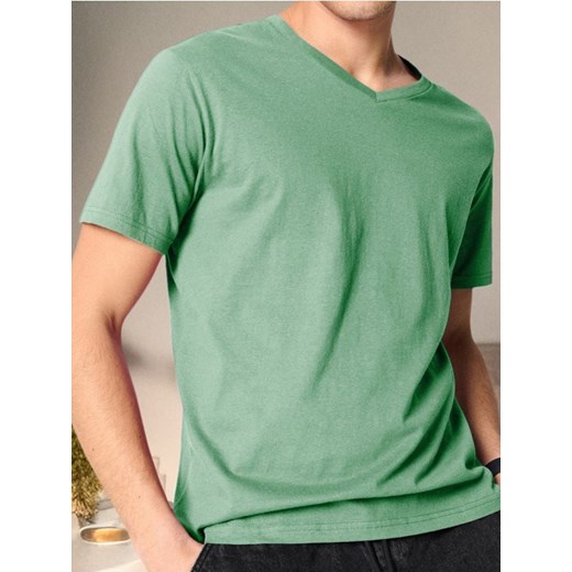Sinsay - Koszulka - niebieski ze sklepu Sinsay w kategorii T-shirty męskie - zdjęcie 184915063