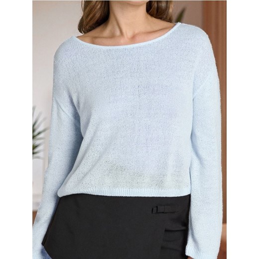 Sinsay - Luźny cienki sweter - niebieski ze sklepu Sinsay w kategorii Swetry damskie - zdjęcie 184915232