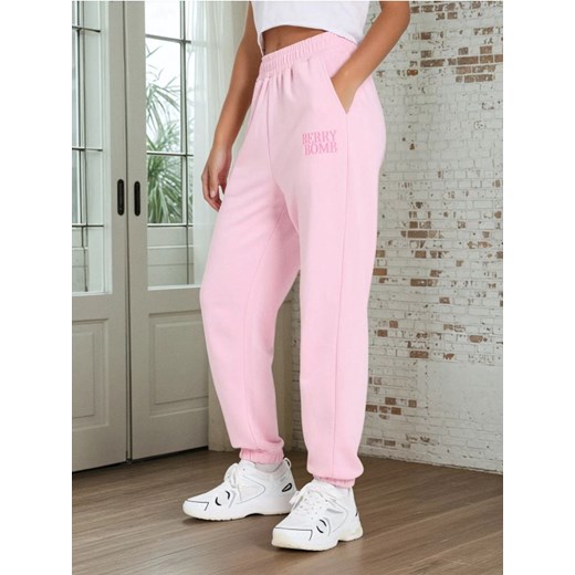Sinsay - Spodnie dresowe - różowy Sinsay M Sinsay