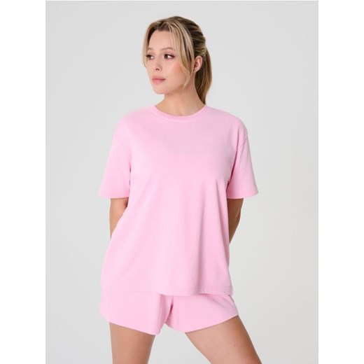 Sinsay - Bluza z krótkim rękawem - różowy ze sklepu Sinsay w kategorii Bluzki damskie - zdjęcie 184915522