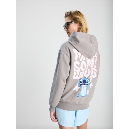 Sinsay - Bluza z kapturem Stitch - szary ze sklepu Sinsay w kategorii Bluzy damskie - zdjęcie 184915572