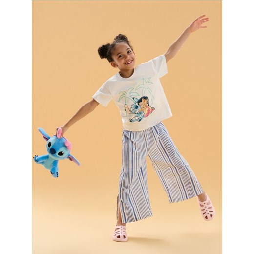 Sinsay - Koszulka Stitch - kremowy ze sklepu Sinsay w kategorii Bluzki dziewczęce - zdjęcie 184915671