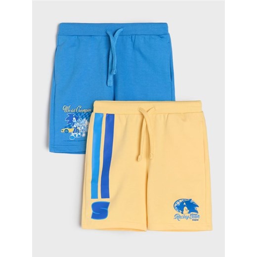 Sinsay - Szorty 2 pack Sonic The Hedgehog - wielobarwny ze sklepu Sinsay w kategorii Spodenki chłopięce - zdjęcie 184915724