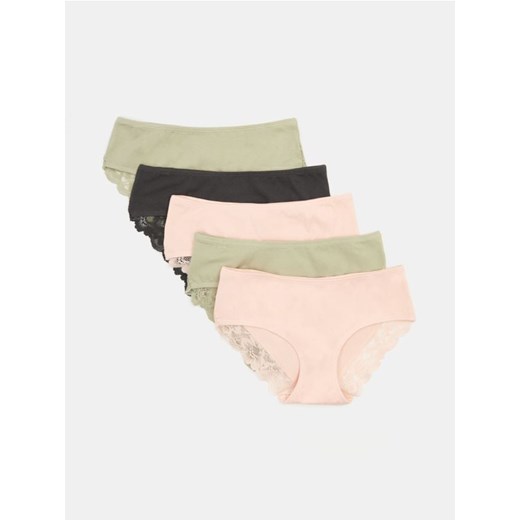 Sinsay - Majtki hipster z koronką 5 pack - wielobarwny ze sklepu Sinsay w kategorii Majtki damskie - zdjęcie 184915734